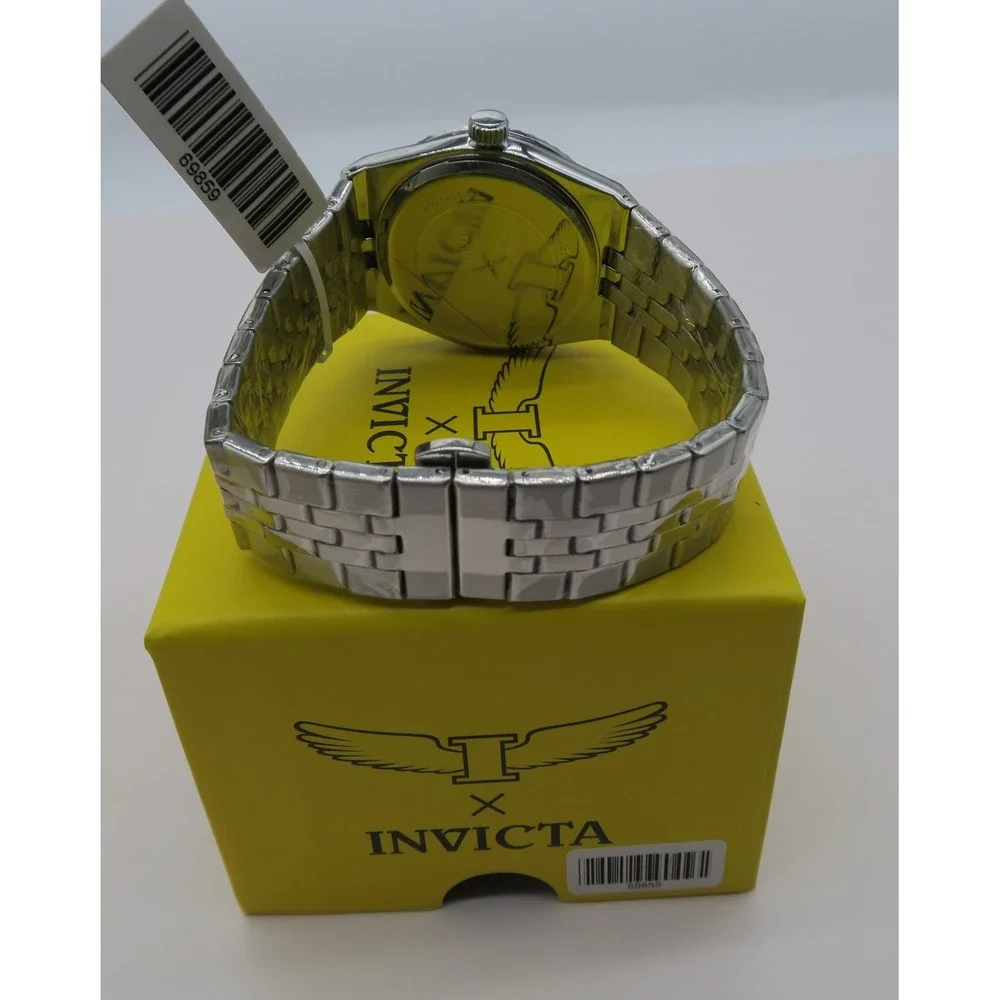 Invicta Specialty Mens Watch 69859 Aqua Honeycomb Dial Stainless Steel Watch